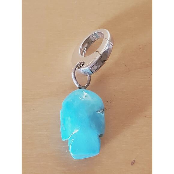 IPPOLITA Turquoise Carved Skull Charm Pendant in Sterling Silver - Picture 5 of 7